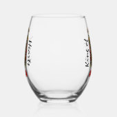 King of Hearts Design Stemless Weinglas Weinglas Ohne Stiel (Rechts)