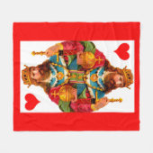 King of Hearts Fleecedecke (Vorderseite (Horizontal))