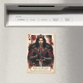 King of Hearts Gothic Tarot Card Magnet (In Situ (Geschirrspüler))
