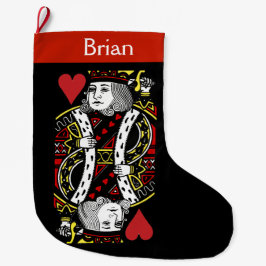 King of Hearts Grosser Weihnachtsmann Strumpf Großer Weihnachtsstrumpf