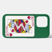 King of Hearts Individuelle Name Spielkarte Case-Mate iPhone Hülle (Rückseite (Horizontal))