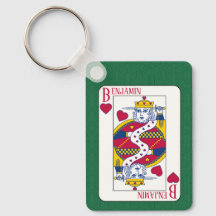 King of Hearts Individuelle Name Spielkarte