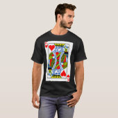 King Of Hearts Playing Card Valentine Costume T-Shirt (Vorne ganz)