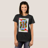King Of Hearts Playing Card Valentine Costume T-Shirt (Vorne ganz)