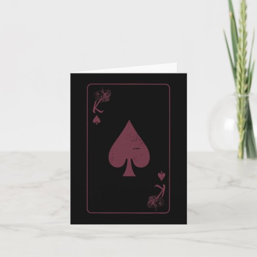 King of Hearts Poker Valentinstag Karte (Vorderseite)