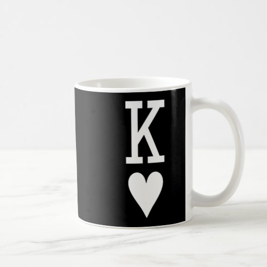 King Of Hearts Queen Of Hearts Couples Matching Me Kaffeetasse (Rechts)