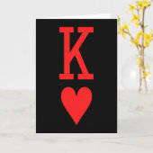 King Of Hearts Queen Of Hearts Couples Matching Me Karte (Gelbe Blume)