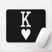 King Of Hearts Queen Of Hearts Couples Matching Me Mousepad (Mit Mouse)