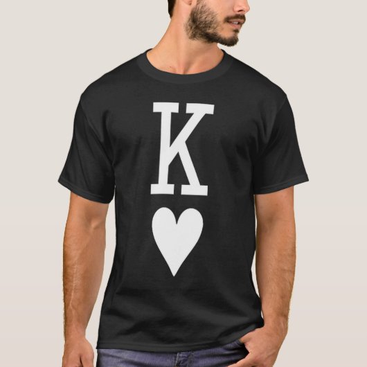 King Of Hearts Queen Of Hearts Couples Matching Me T-Shirt (Vorderseite)
