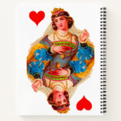 King of Hearts Queen of Hearts Notebook Notizblock (Rückseite)