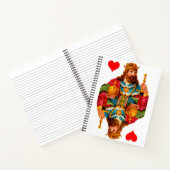 King of Hearts Queen of Hearts Notebook Notizblock (Innenseite)