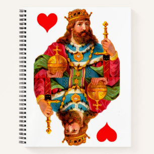 King of Hearts Queen of Hearts Notebook Notizblock
