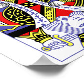 King of Hearts Royal Flush Halloween Playi Poster (Ecke)