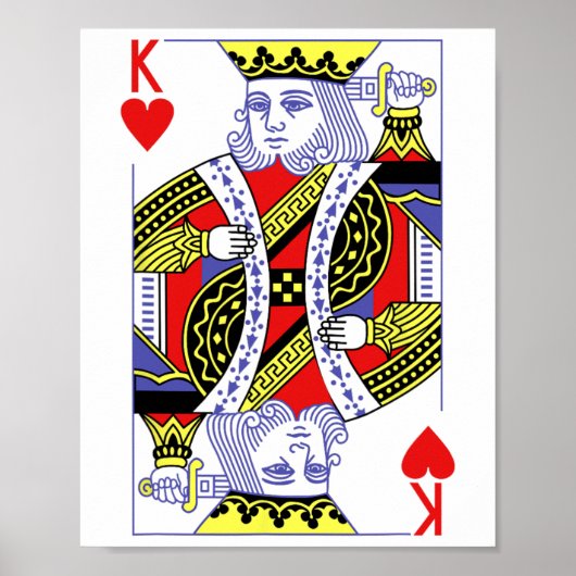 King of Hearts Royal Flush Halloween Playi Poster (Vorne)