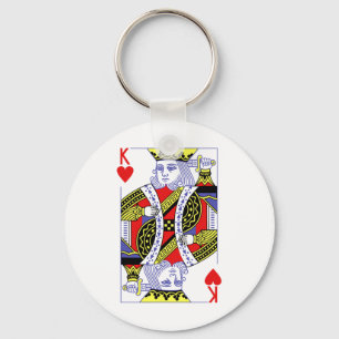 King of Hearts Royal Flush Halloween Playi Schlüsselanhänger