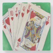 King of Hearts Untersetzer (Vorderseite)