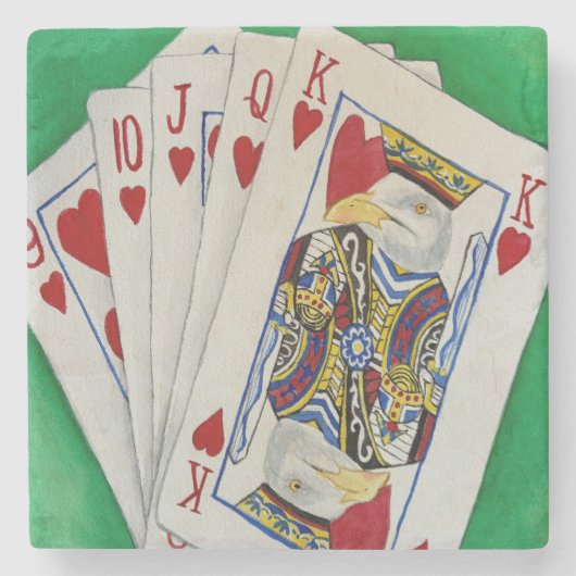King of Hearts Untersetzer (Vorderseite)