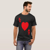 King Of Hearts Valentine's Day Lover Royal Flush F T-Shirt (Vorne ganz)
