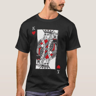 King of Hearts Valentinstag Coole Spielkarte T-Shirt