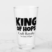 King of Hops - Kunsthandwerk - Custom Staat City Glas (Vorderseite)
