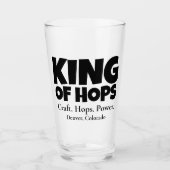 King of Hops - Kunsthops Power Custom Glas (Vorderseite)