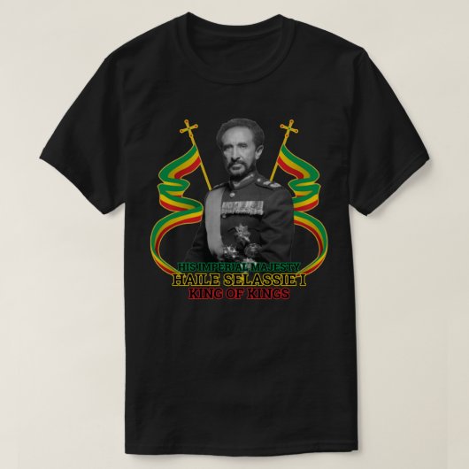King of Kings Haile Selassie Classic T - Shirt (Design vorne)