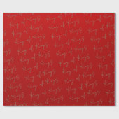 King of Kings Red Christmas Geschenkpapier (Flach)