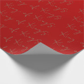 King of Kings Red Christmas Geschenkpapier (Ecke)