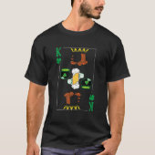 King of Kleeblatts St Patricks Day Card Funny Matc T-Shirt (Vorderseite)
