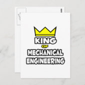 King of Mechanical Engineering Postkarte (Vorne/Hinten)