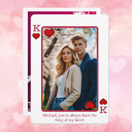 King of My Heart Foto Valentinstag Feiertagskarte
