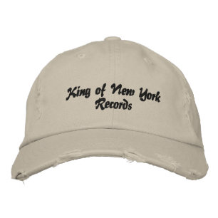 King of New York Platten, die (zehn amerikanische  Bestickte Kappe