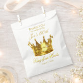King of our Hearts 60. Geburtstag Gold Foil Crown Geschenktütchen (Ausgeschnitten)