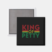 King of Petty Afrocentric American Junetee Magnet (Vorderseite/Rückseite)