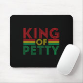 King of Petty Afrocentric American Junetee Mousepad (Mit Mouse)