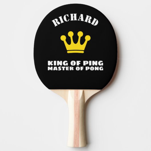 King of Ping Master of Pong Tischtennis Schläger (Vorderseite)