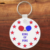 King of Ping Pong Schlüsselanhänger (Vorderseite)