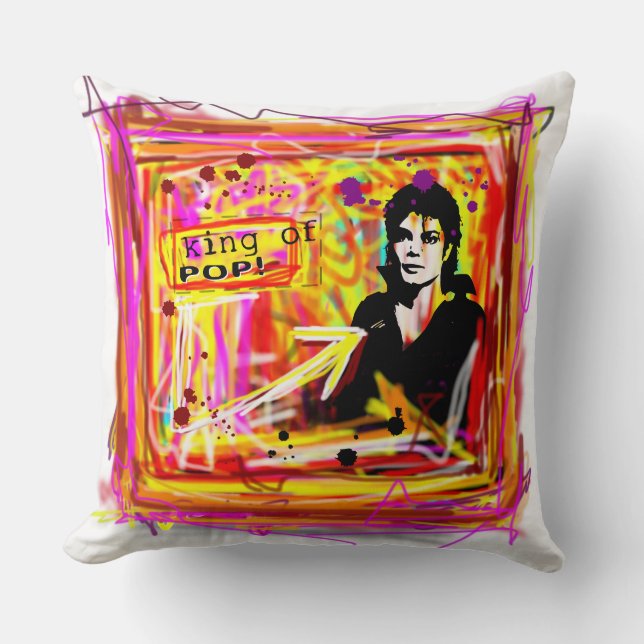 King of Pop Kissen (Vorderseite)