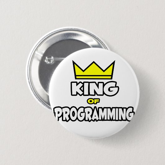 King of Programming Button (Vorne & Hinten)