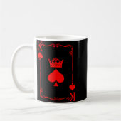 King Of Spade Game Black History Playing Card Men Kaffeetasse (Links)