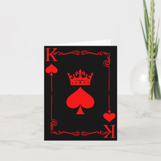 King Of Spade Game Black History Playing Card Men  Karte (Vorderseite)