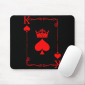 King Of Spade Game Black History Playing Card Men  Mousepad (Mit Mouse)