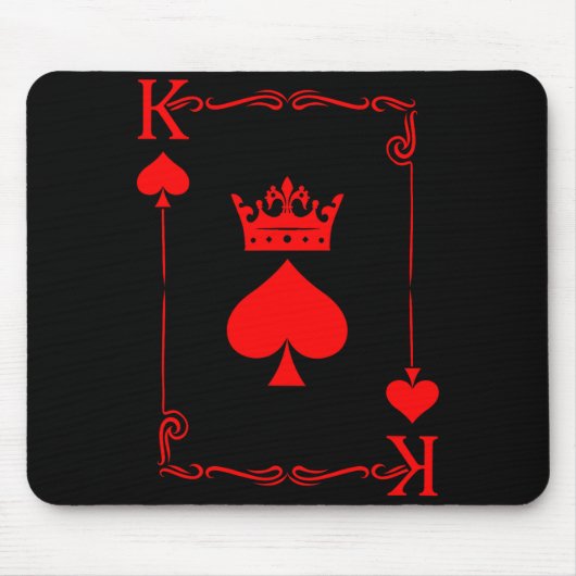King Of Spade Game Black History Playing Card Men  Mousepad (Vorne)