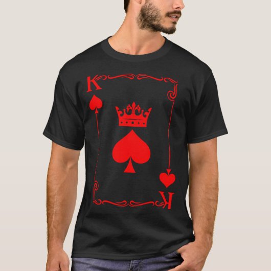 King Of Spade Game Black History Playing Card Men  T-Shirt (Vorderseite)