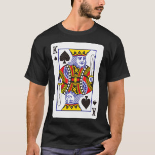 King of Spade Playing Card Vintage Krone T-Shirt
