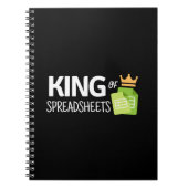 King of Spreadsheets Notebook Notizblock (Vorderseite)