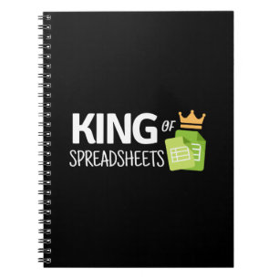 King of Spreadsheets Notebook Notizblock