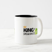 King of Spreadsheets Zwei-Tone-Kaffee-Tasse Zweifarbige Tasse (VorderseiteRechts)