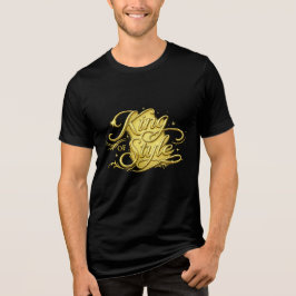 King of Style Luxury Gold Men's T-Shirt Tri-Blend Shirt