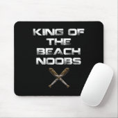 King of the Beach Noobs Video Game Shirt Mousepad (Mit Mouse)